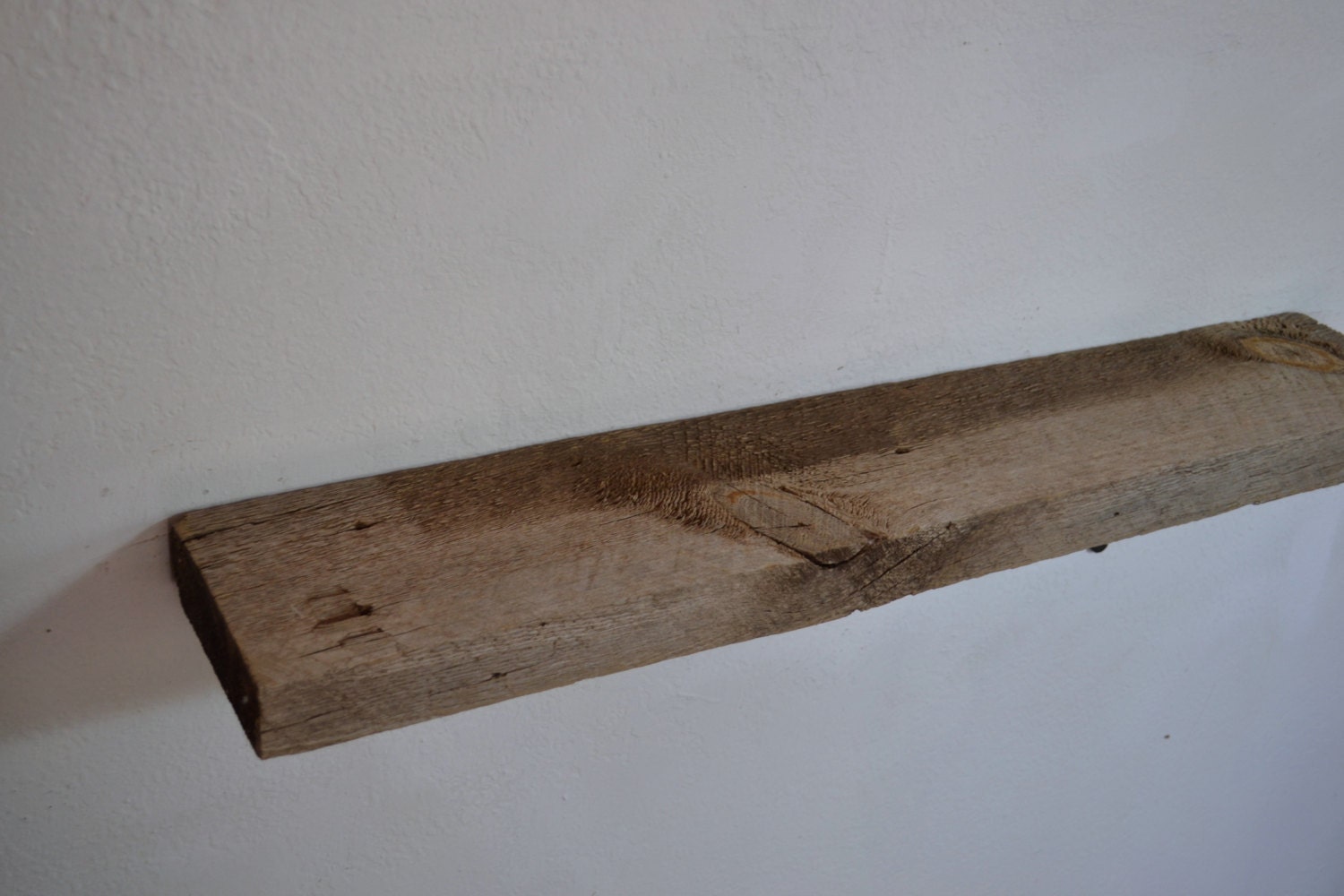 Reclaimed wood wall shelf 34 x 6  2 beautiful knots