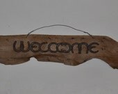 Welcome sign on rustic barnwood gorgeous