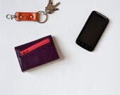 Womens Leather Wallet - Lolafalk Francis Wallet in Magenta