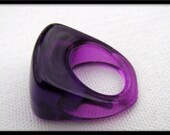 Purple Vintage LUCITE new old Deadstock never worn size 6