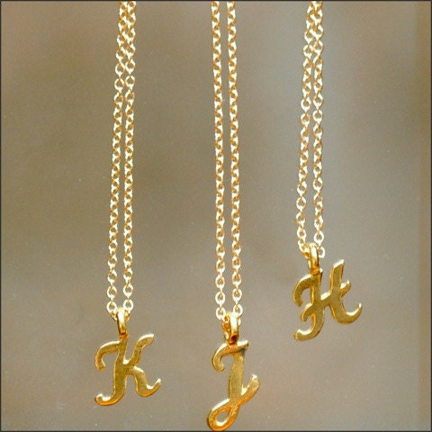 Gold Letter Necklaces