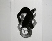 emerging - an original gouache sketch - painting