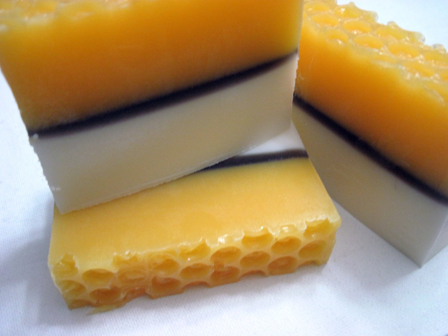 Honey Almond  - Handmade all natural glycerin with local honey - Bar Soap