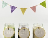 Baby Shower Favors - 10 Soy Wax Candles in Reused Baby Food Jars