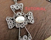 TUTORIAL - Wire Wrapped Cross Pendant