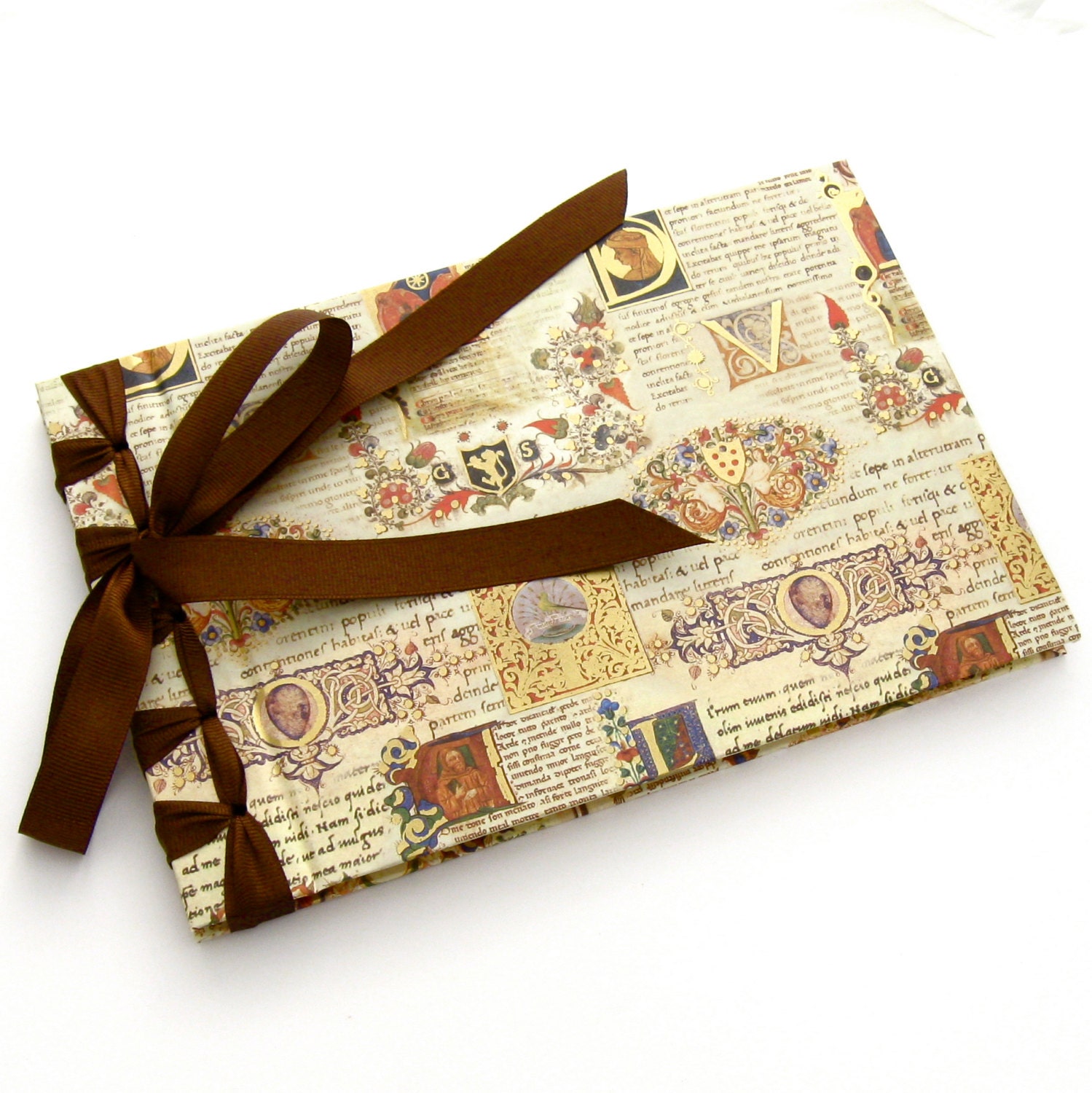 Handmade Wedding Guest Book, A Medieval Wedding Guest Book Adorned  with Illuminated Manuscripts