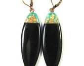 Glamour Time Sleek and Sophisticated Polymer Clay Statement Earrings
