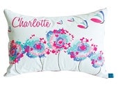 Dandelion & Butterflies Personalised Cushion