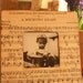 Vintage music sheet picture/photo frame shabby chic