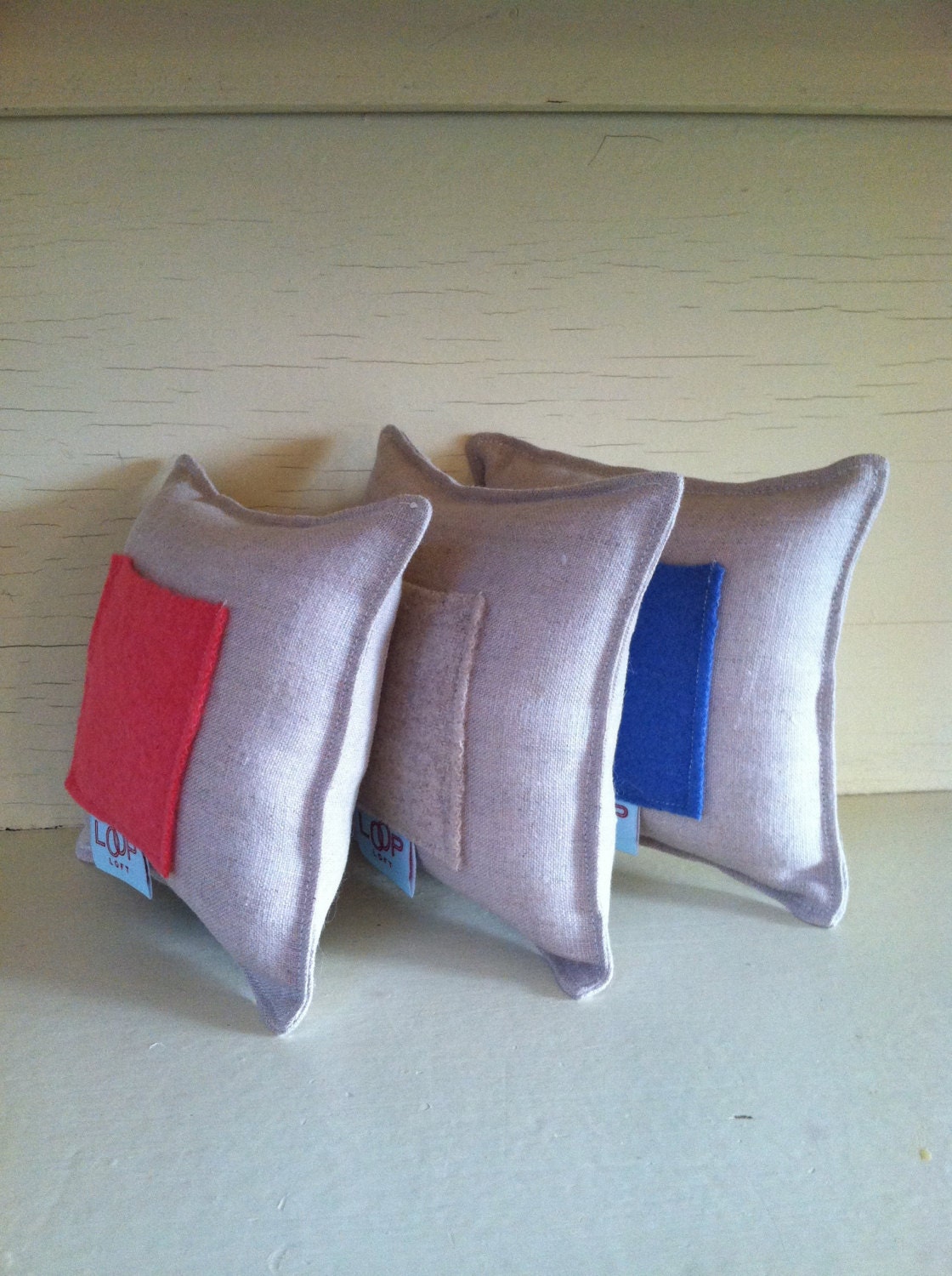 TOOTH fairy pillow with chart. 1 pillow. handmade by lisa of looploft.