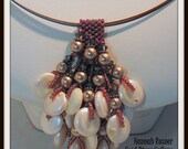 Hannah Rosner Tassel Pendant - Beaded Fringed Necklace with Pearls
