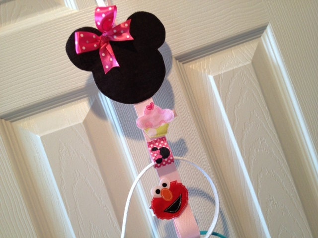 Minnie Mouse Headband Hair Clip Hanging Organizer