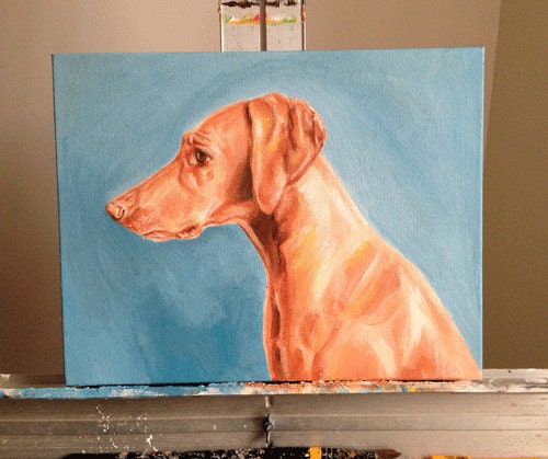 ORIGINAL CUSTOM PAINTING of Your Pet on 11x14" Canvas