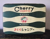 Vintage Asian Cherry Shampoo Tin Box
