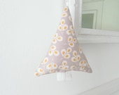 One Grey and Yellow Tree Stuffy Ornament