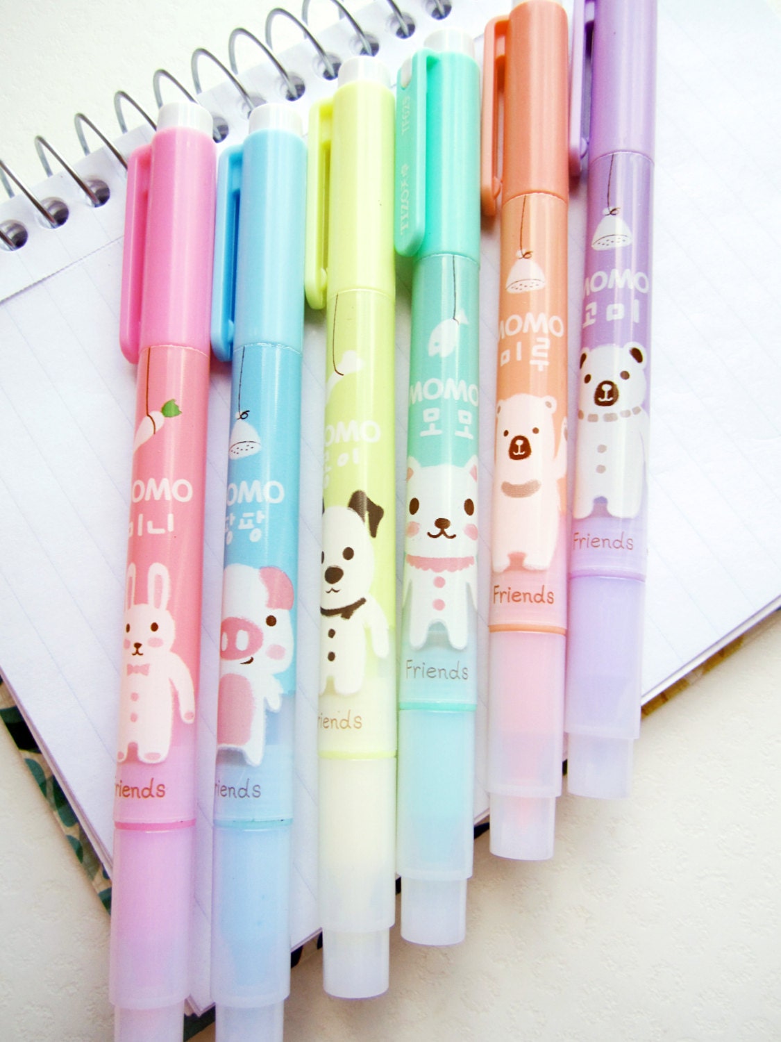 Kawaii Animal Highlighter Set