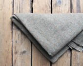 Vintage Wool Camp Picnic Blanket / Swiss Cross, Faded