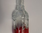 Apples Oil Bottle Hand Painted Apples Oil Vinegar Bottle
