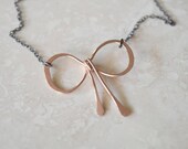 Rose Gold Bow Necklace