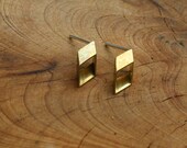 Teeny diamond stud earrings