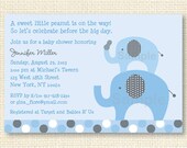 Lil Peanut Elephant Printable Baby Shower Invitation Il_170x135