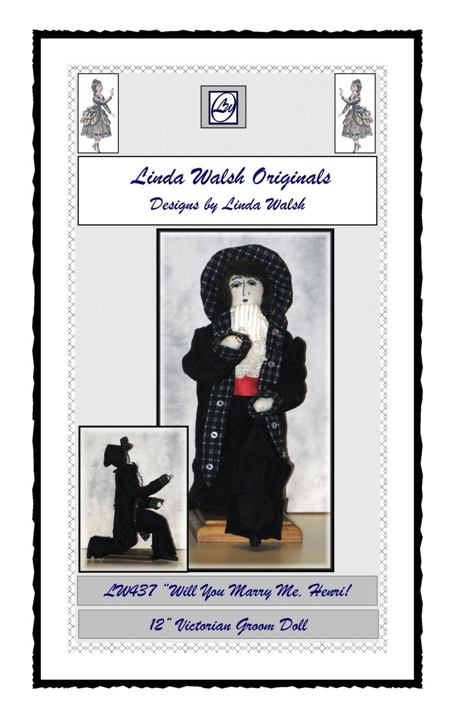 Will You Marry Me, Henri Groom Proposal Art Doll .PDF E-Pattern