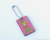 Wooden Laser Engraved Keychain - Green Sproutling