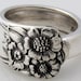 Spoon Ring Size 7 April Sunflower Pattern