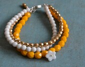 Summer Souvenir - bracelet with semi precious stones and glass stones