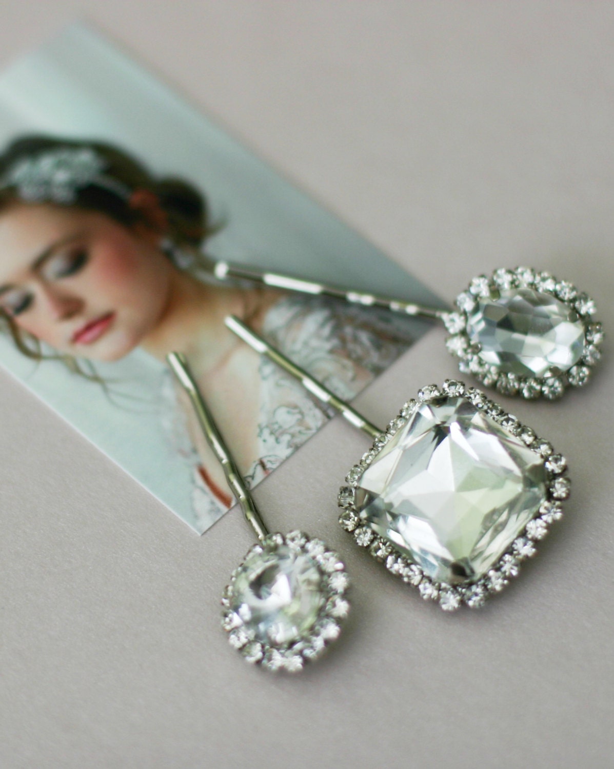 Sparkling Rhinestone Bridal Bobby Pin Set by Fine & Fleurie