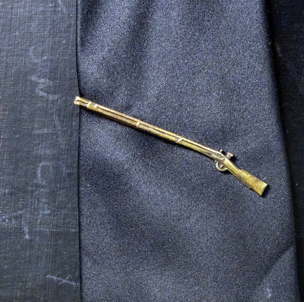 Brass Marksman Rifle Tie Bar