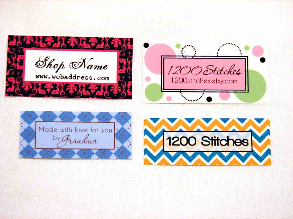 Custom Fabric Iron-On Labels