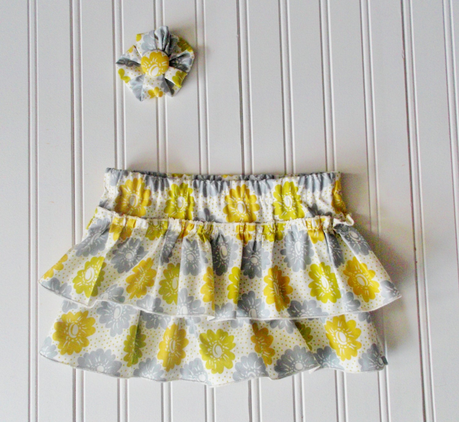 Floral Ruffle Skirt Set 12 mos - 18 mos