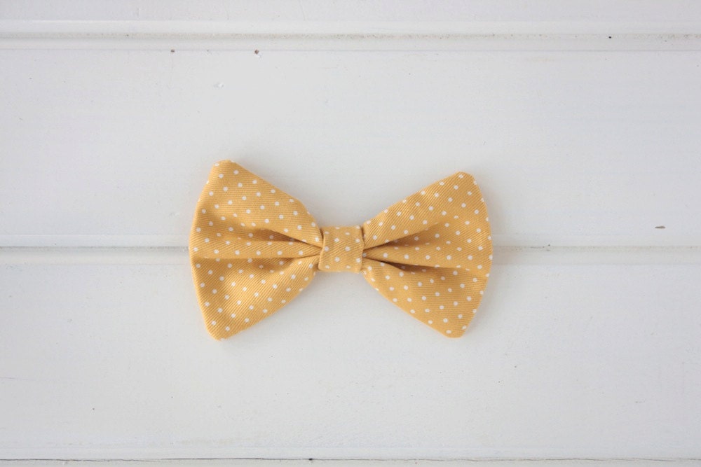 Mustard Yellow Boy's Bow Tie