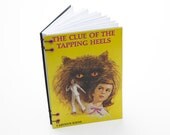 Postcard journal, recycled nancy drew notebook, gift under 15, gift for mom