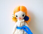 Small cloth art doll Little Min doll, Bonny