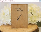 30% off Sunday only Rustic Wedding -  Wood table number Signs 4 x 6)- Set of 10 (Table 1 thru Table 10)
