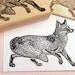 Fox Rubber Stamp - Handmade by Blossom Stamps