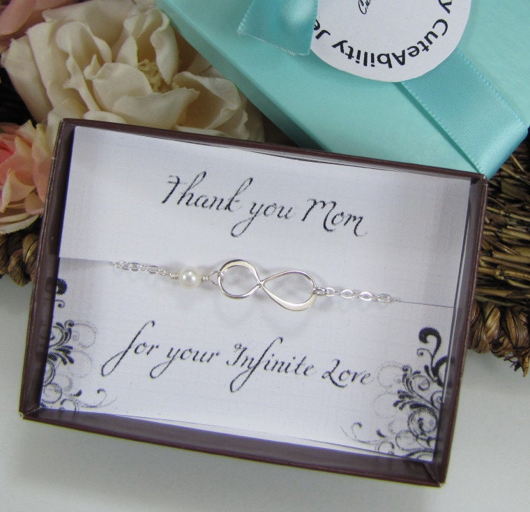Sterling Silver Infinity Necklace, Mother Gift, Gift For Mom, Figure Eight , Mother Of The Bride Jewelry, Mother Of The Groom Mothers Day