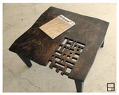 MSTRF // AD Block Rustic Coffee Table // Dark Walnut-Espresso Finish // 30 x 30 Square // Sale