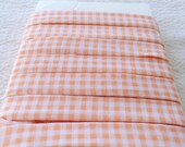 1/2 inch Double Fold Cotton Edging -- Orange Gingham -- 4 yards