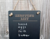 Chalkboard  - Hanging Shopping List Blackboard -  Item H1506