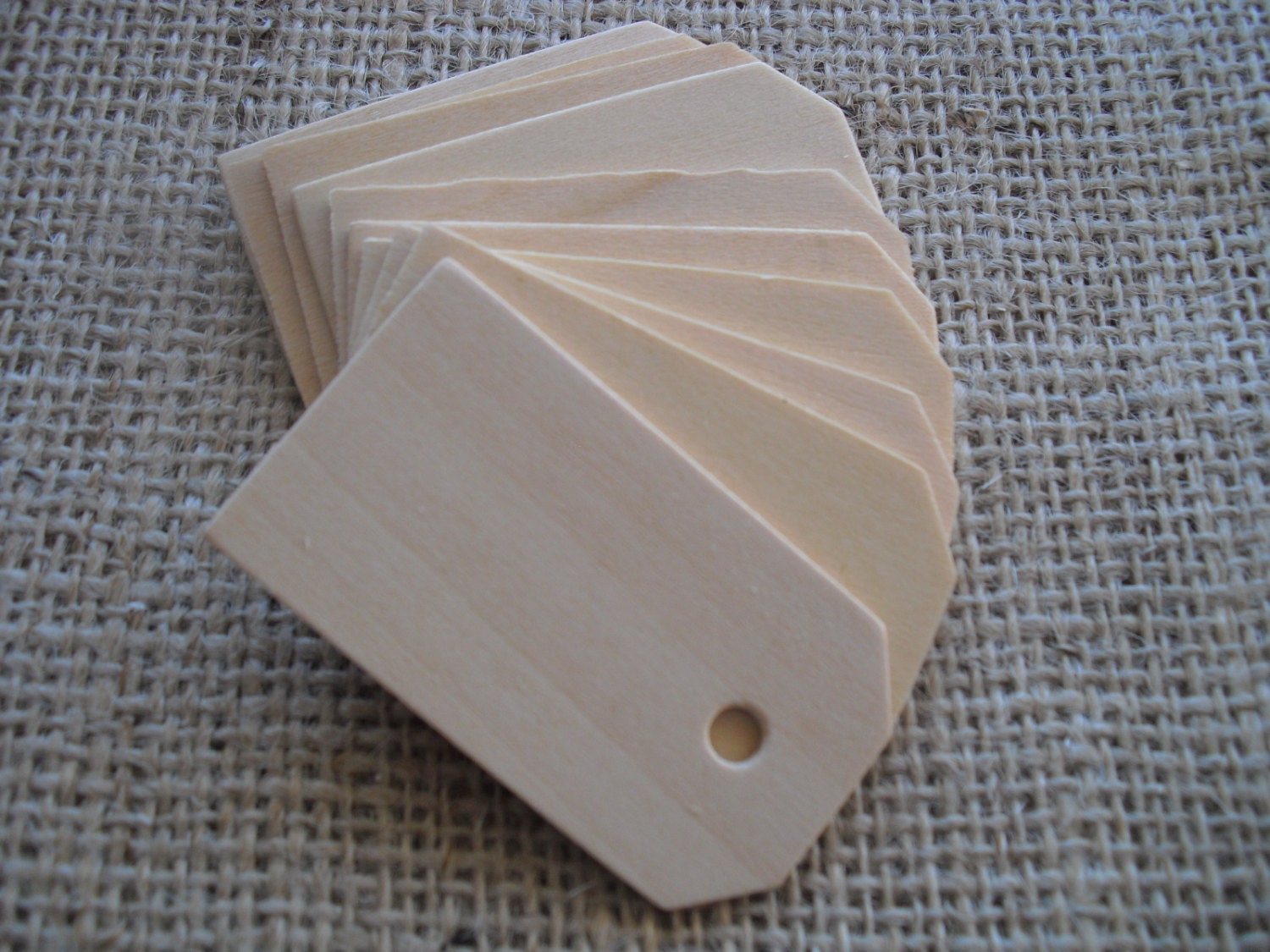 Unfinished Wood Tags - 2.25 inch - 10 count - Item CP1010