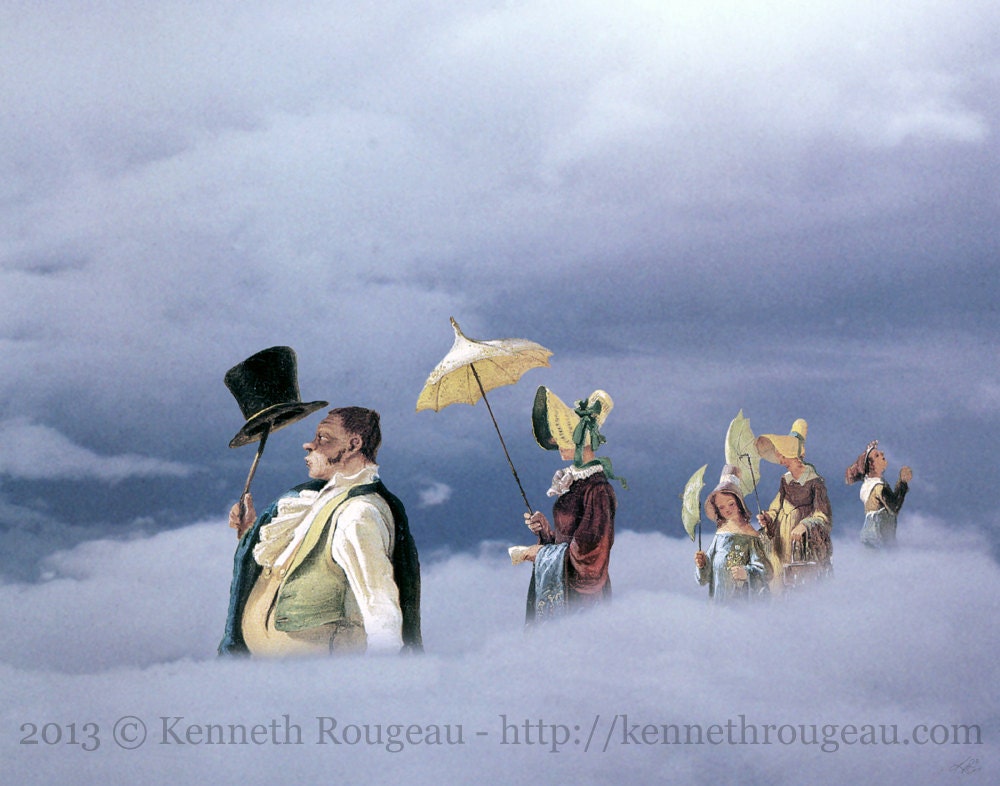 Family Outing - Surreal Fantasy Artwork - 11x14 Fine Art Print