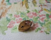 Vintage Heart Lock Padlock Safety Bracelet Clasp Charm Steampunk 1 of 2 - EnglishPreserves