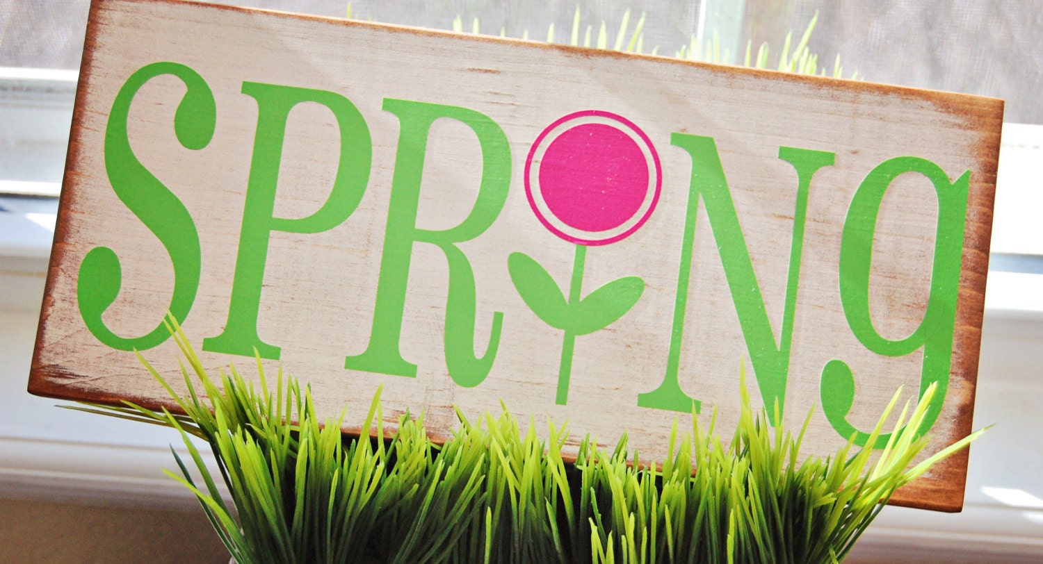 Shabby Chic Spring Sign