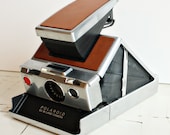 Vintage Polaroid Camera - SX-70 - Land Camera - carrying case - brown