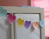 Candy Heart Garland / Bunting - printable PDF file