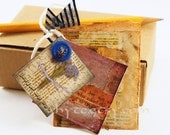 Collage Mixed Media Art Tags Gift Presentation - Assorted Package