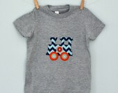 Chevron Train Shirt, Personalized Toddler and Kids Asphalt Grey T-shirt